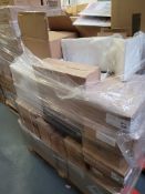 Pallet of office supplies, new but some have tatty packaging pallet3
