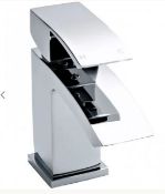 ZZ-ULT-TSI305 - Hudson Reed Vibe Midi Mono Basin Mixer Tap With Waste - Chrome. ...