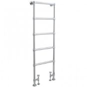 ZZ-ULT-HL355 - Hudson Reed Countess Floor Mounted Heated Towel Rail 1550mm x 600mm - Chrome. ...