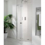 ZZ-LAK-LK804-070S - Lakes Martinique Hinged Shower Door - 2000mm x 1200mm - 8mm Glass. ...