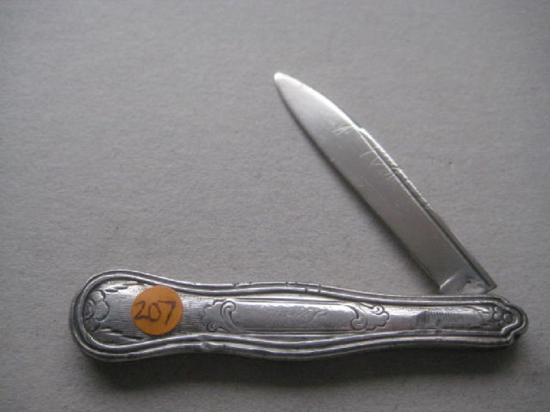 Victorian American All Silver Folding Fruit Knife