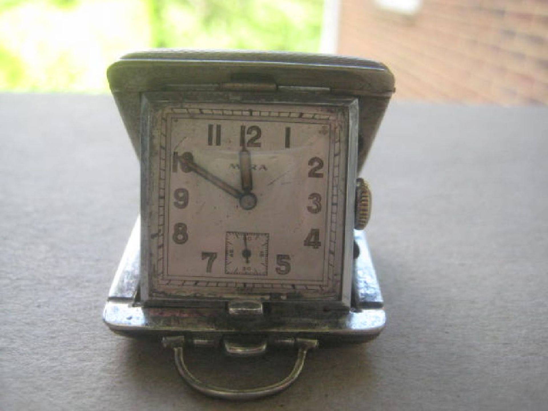 Vintage Mira EPNS Cased Miniature Travel Clock - Image 6 of 6