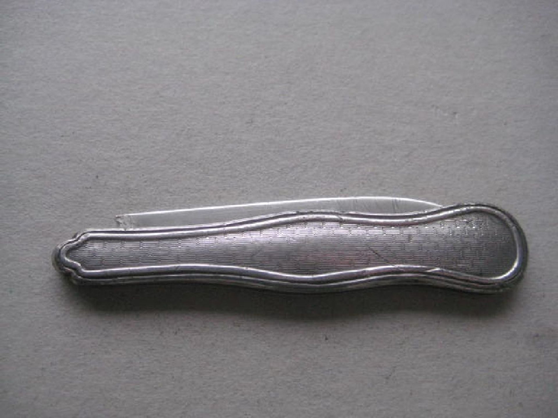 Victorian American All Silver Folding Fruit Knife - Image 8 of 8