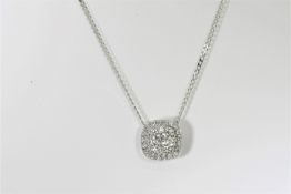 Diamond Pendant set in 18ct White Gold