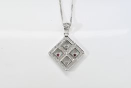 Diamond & Ruby Pendant