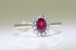 Ruby & diamond Ring