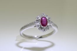 Ruby & diamond Ring