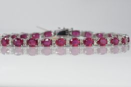 Ruby & Diamond Bracelet