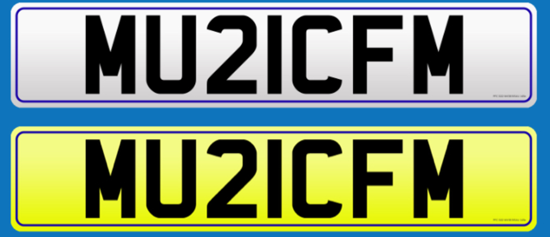 MU21CFM Private Registration Plate - Image 2 of 2