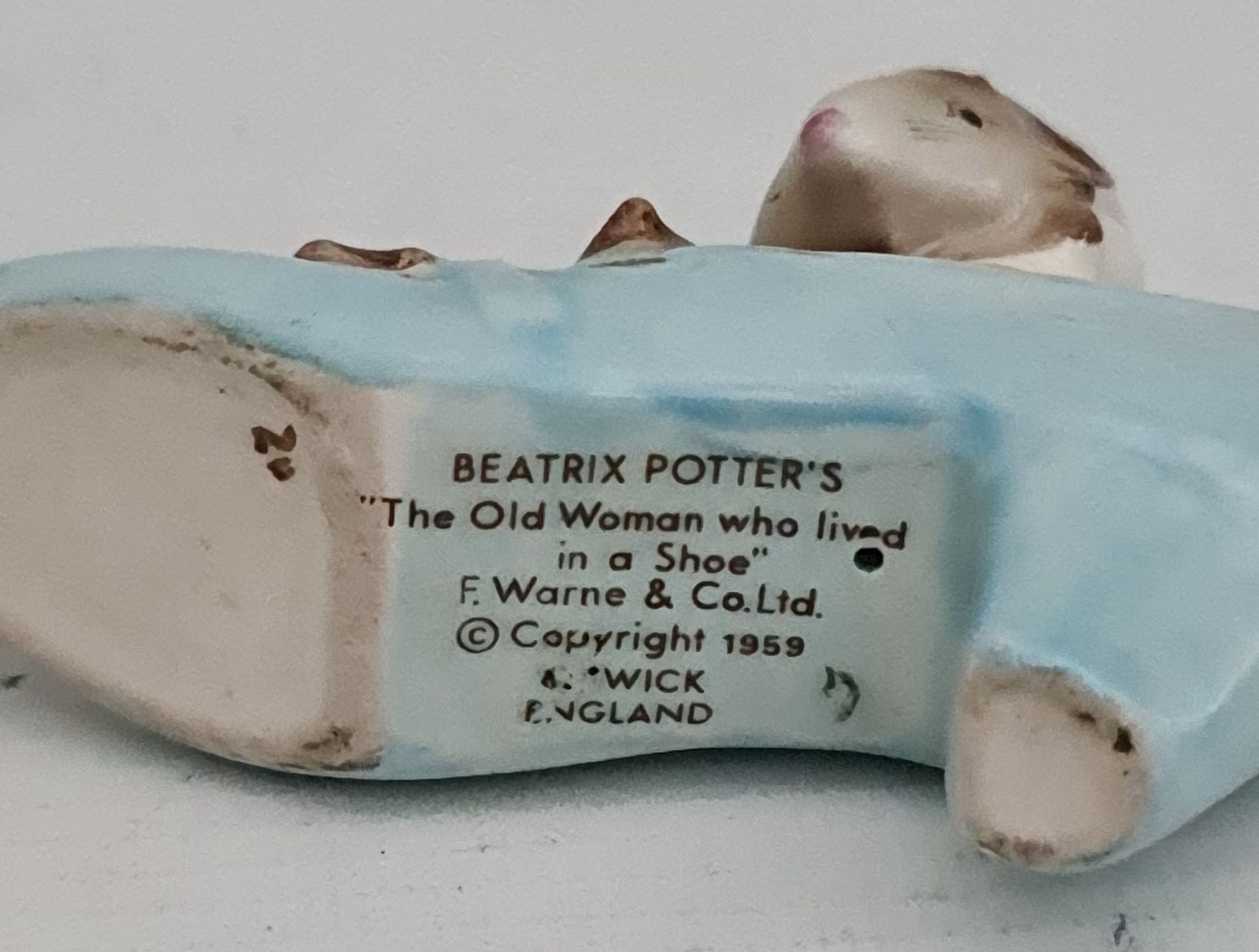 Vintage Beatrix Potter Benjamin Bunny and The Old Woman Who Lived in A Shoe Vintage Beatrix Potter - Image 4 of 4