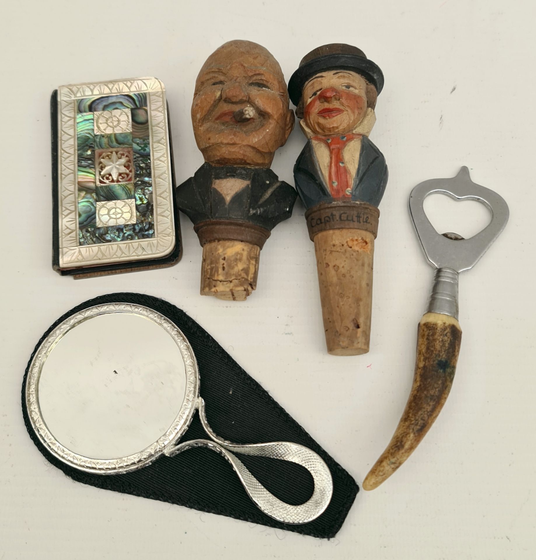 Parcel of Vintage Items Includes Winston Churchill Bottle Stopper Catholic Pocket Prayer Book Parcel