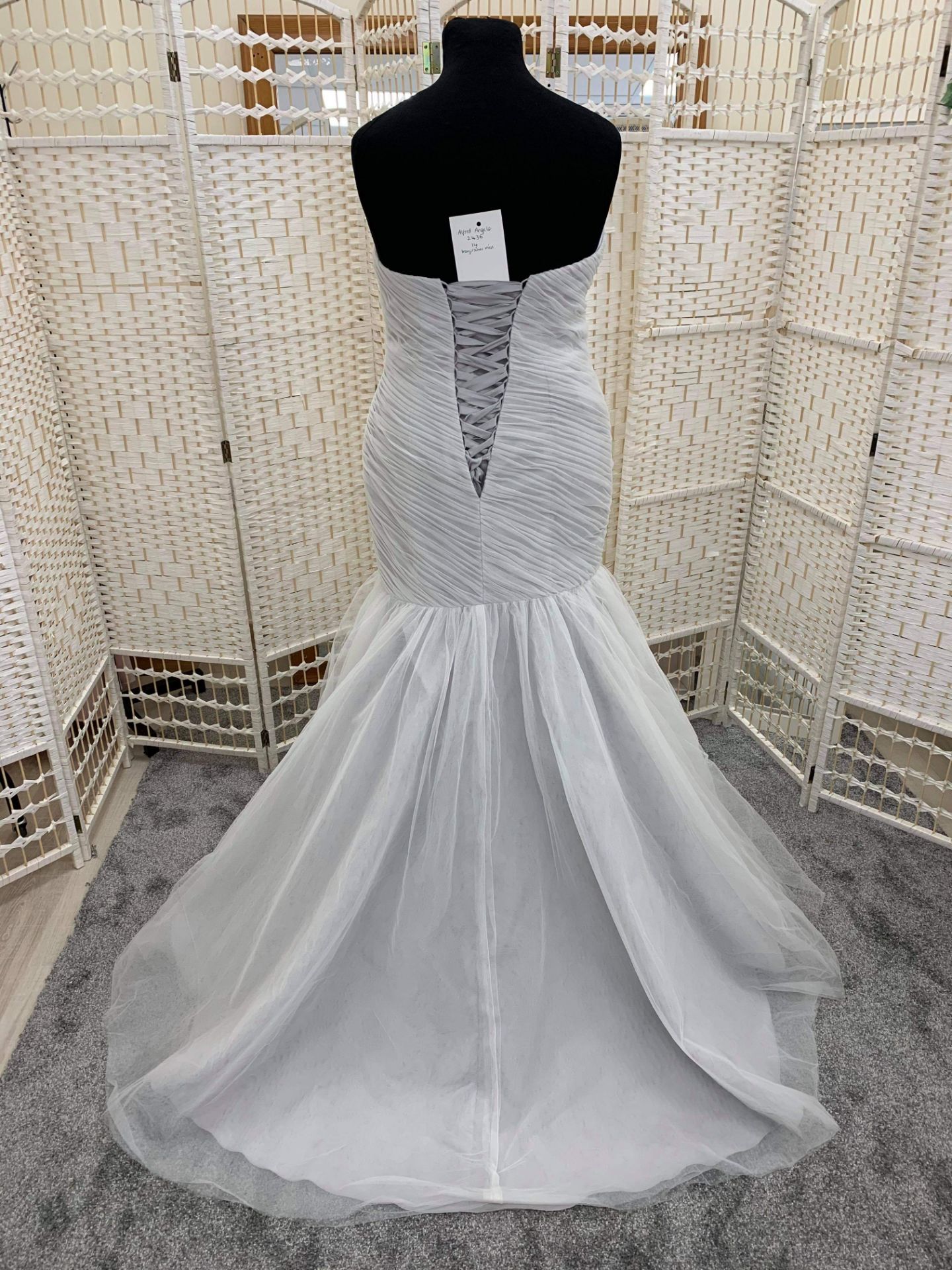 Wedding Dress in Silver Mist Tulle Size 14 - Image 3 of 3