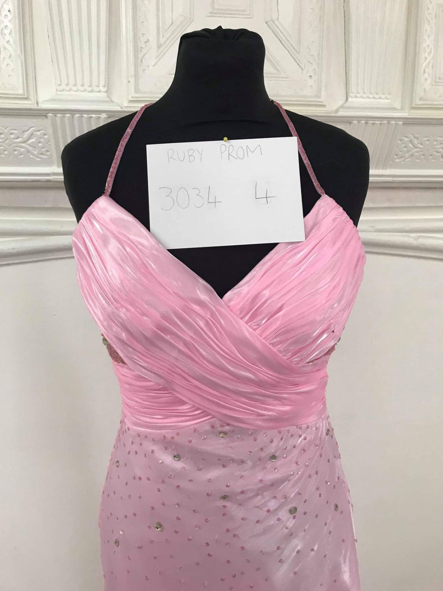 Pink Prom Dress Size UK 4 RRP £295 - Image 2 of 8