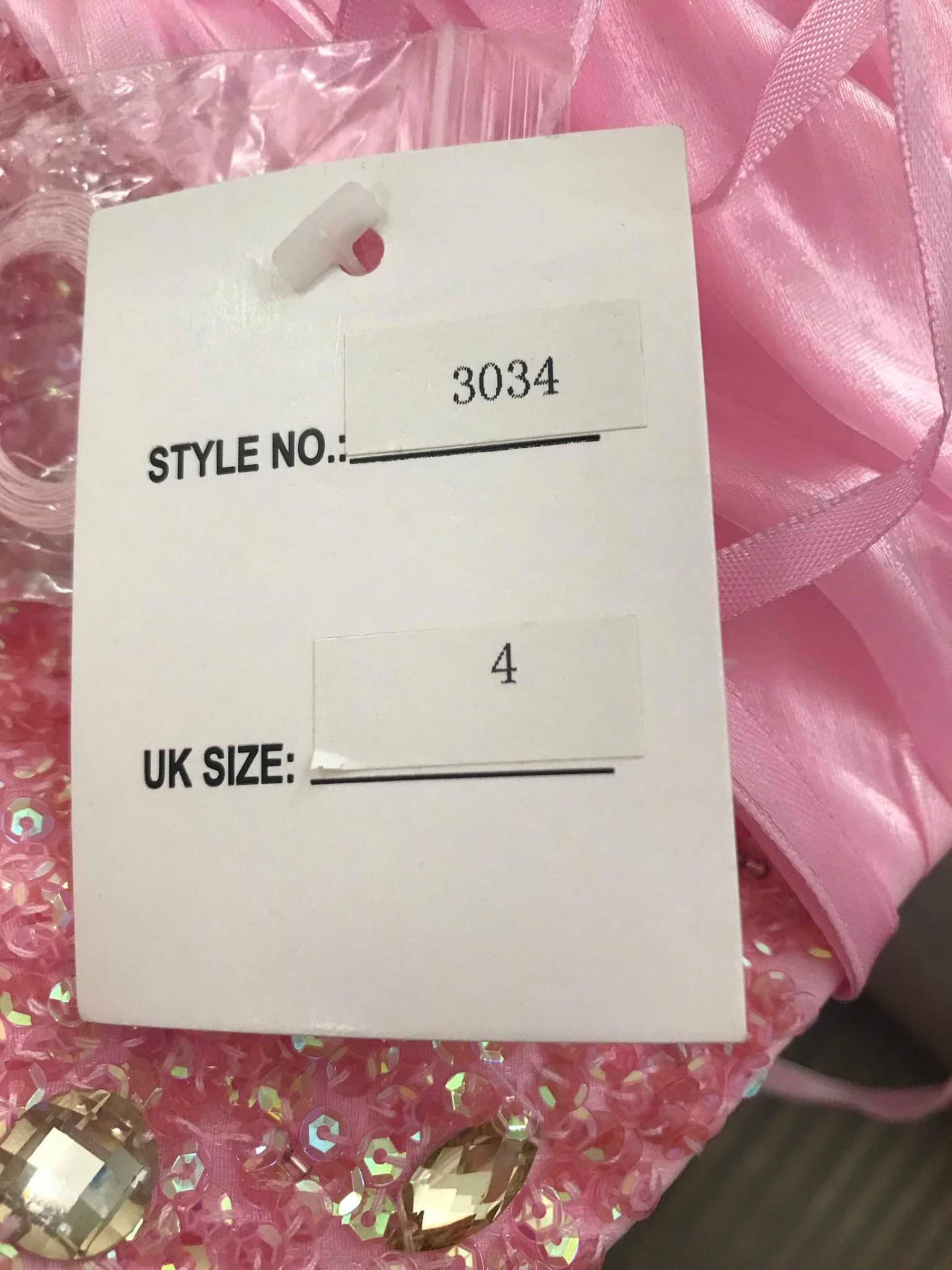 Pink Prom Dress Size UK 4 RRP £295 - Image 3 of 8