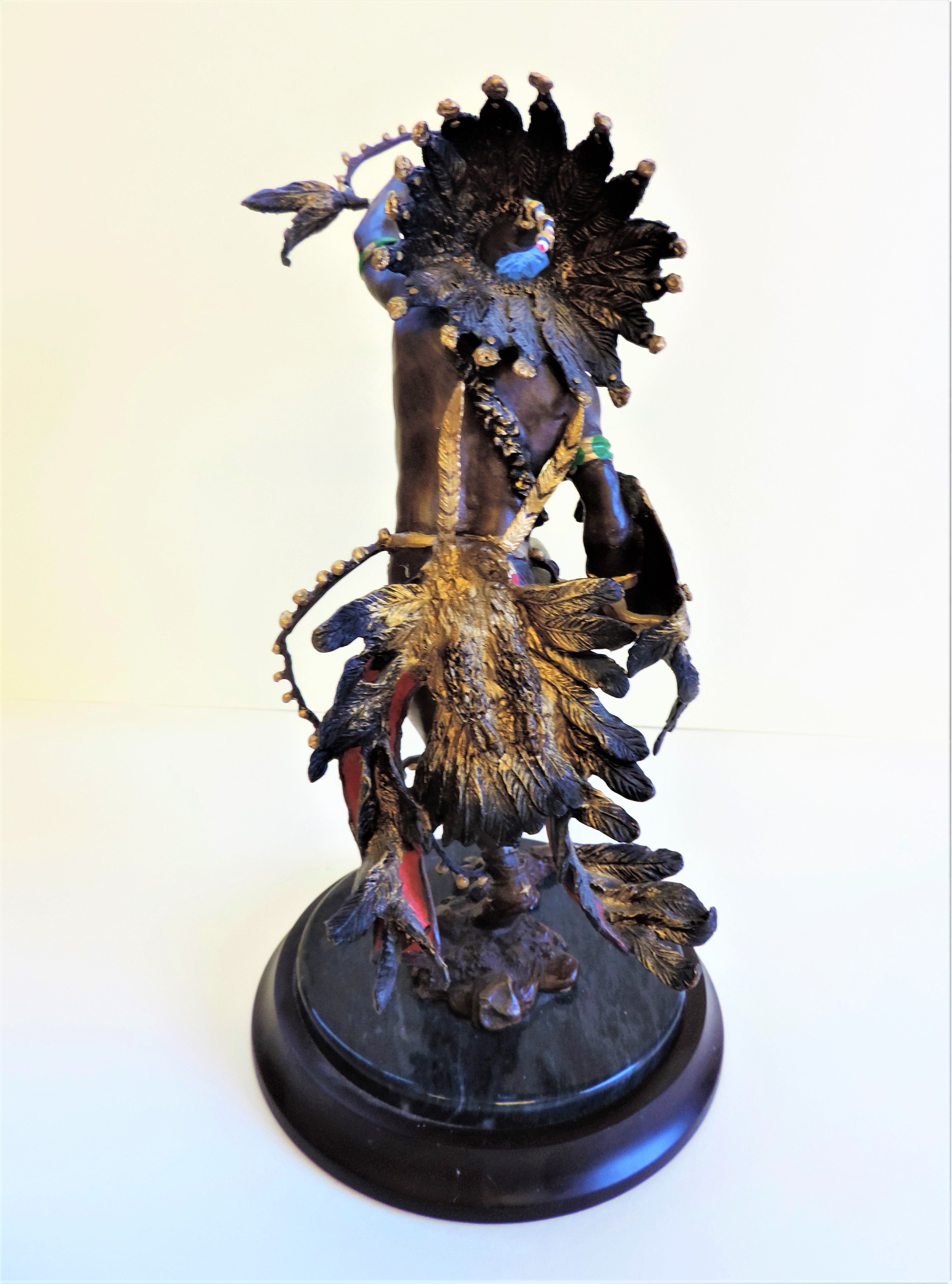 Signed Limited Edition Bronze Sculpture 'Spirit Of The Thunderbird' Franklin Mint - Image 5 of 15