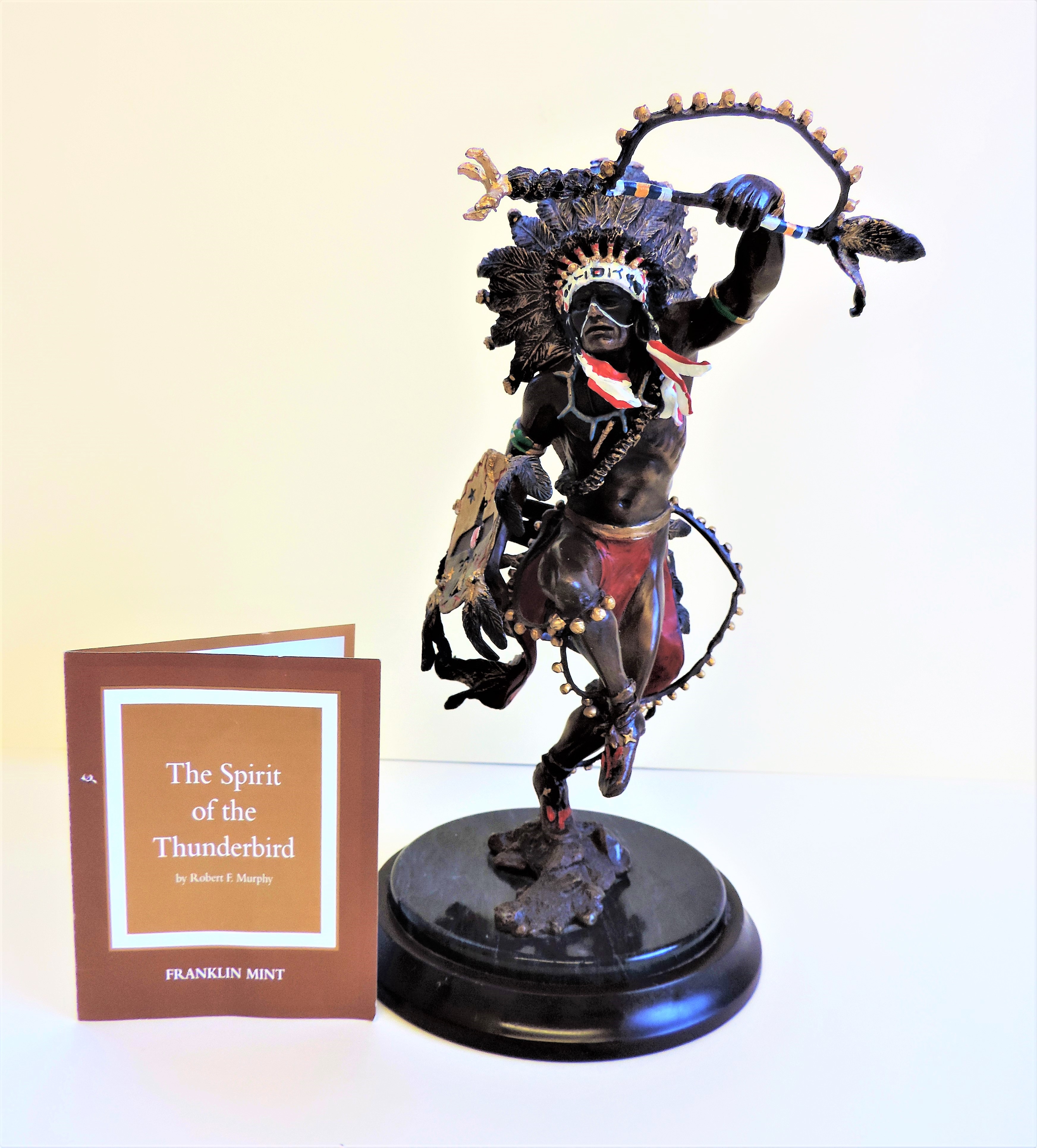 Signed Limited Edition Bronze Sculpture 'Spirit Of The Thunderbird' Franklin Mint