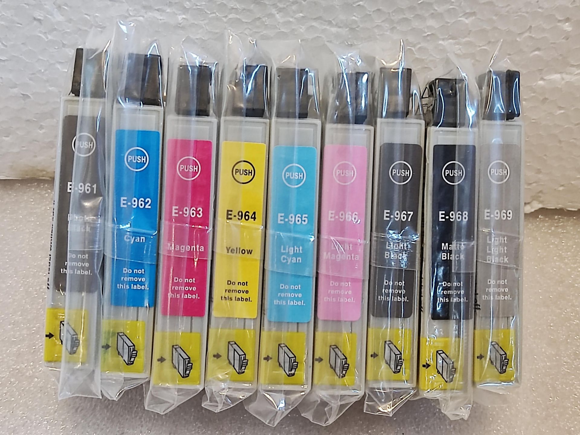 9 Packs of Ink Cartridges Replace EPSON T0961, T0962, T0963, T0964, T0965, T0966, T0967, T0968 & T09
