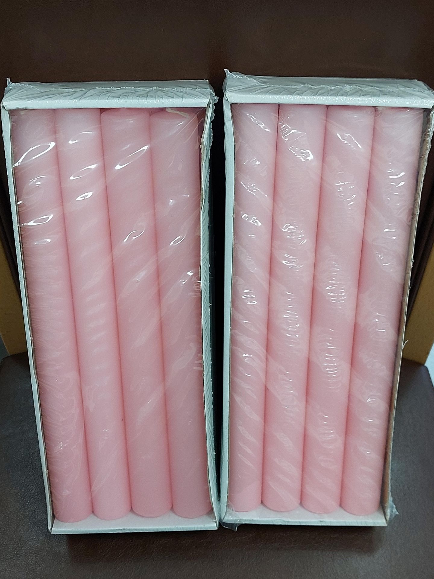 Large pink candles 300 mm x 30 mm. 2 boxes of 8 - Image 6 of 7