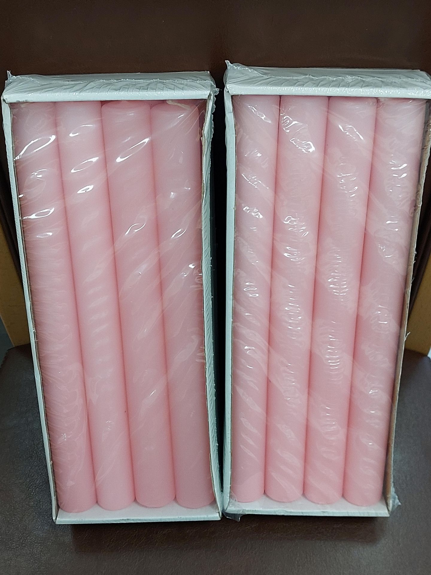 Large pink candles 300 mm x 30 mm. 2 boxes of 8 - Image 3 of 7