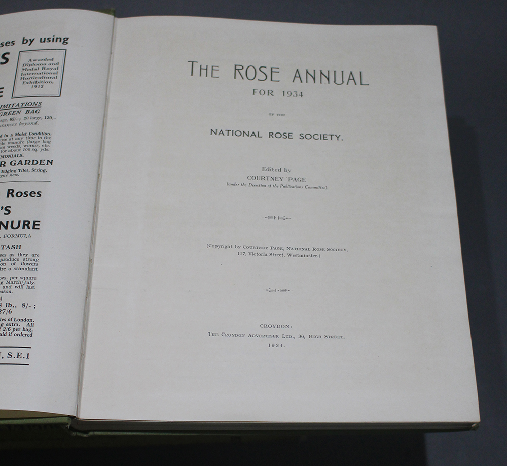 The Rose Annual 7 Volumes National Rose Society 1922-34 - Image 7 of 9