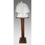 Fine Regency Marble Sculpture of Venus on Mahogany Pedestal c.1830