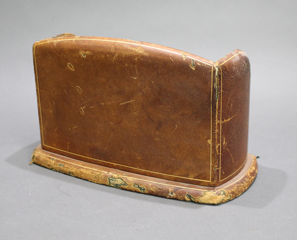 Edwardian Tooled Leather Royal House Letter Rack - Image 2 of 3