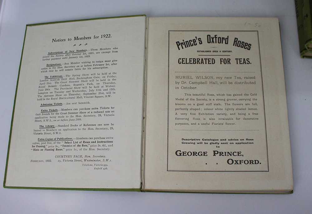 The Rose Annual 7 Volumes National Rose Society 1922-34 - Image 9 of 9