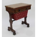 William IV Rosewood Card & Works Table