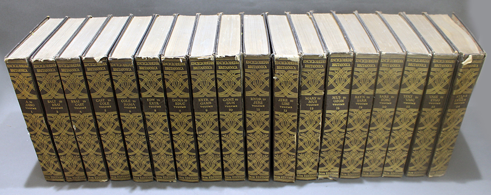 18 Volumes Part Encylopaedia Britannica 14th Edition - Image 2 of 7