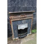 Silver Vintage Cast Iron Fire Surround