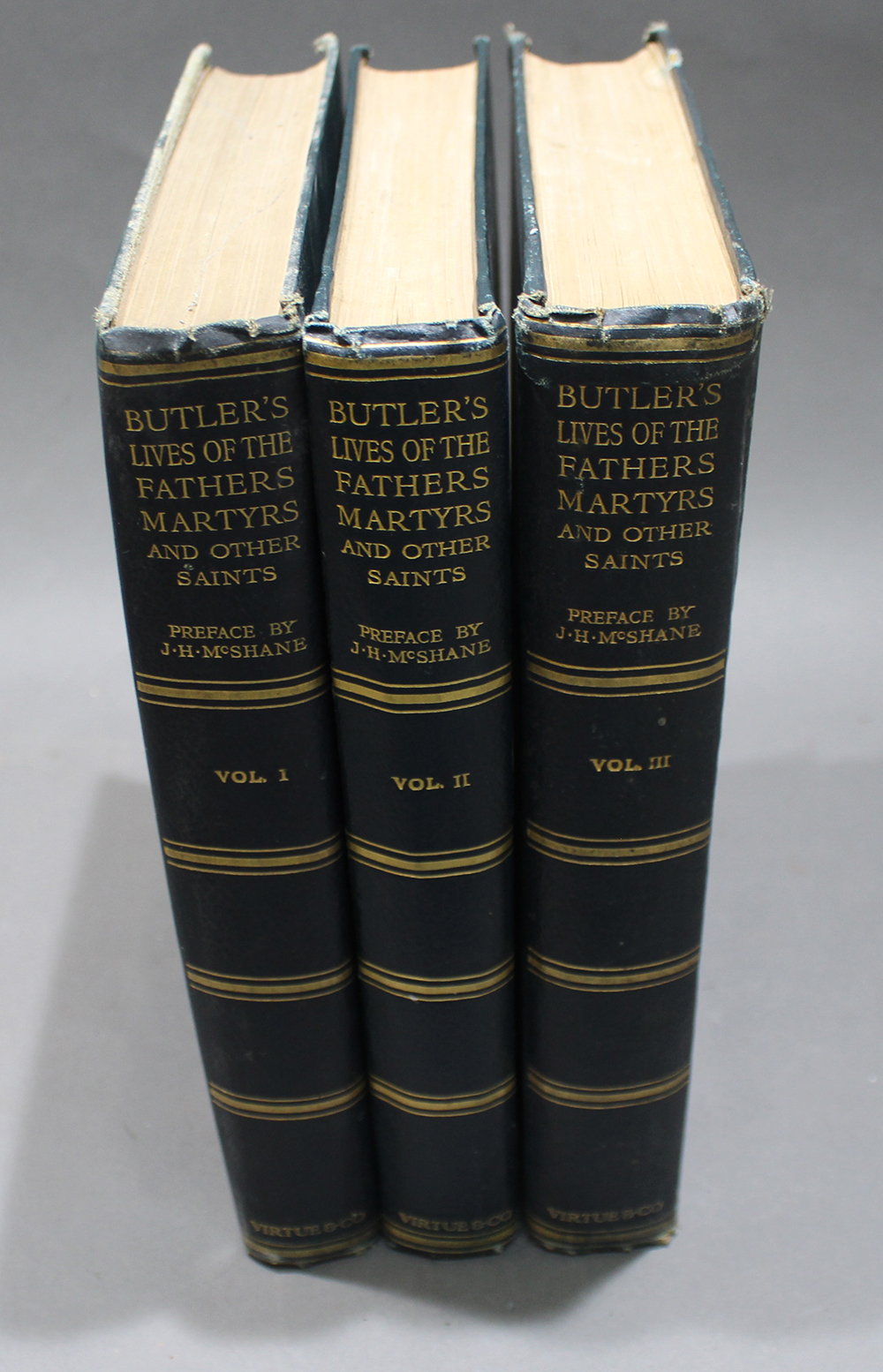 Butler's Lives of the Fathers Martyrs and other Saints Virtue & Co 3 Volumes - Image 2 of 5