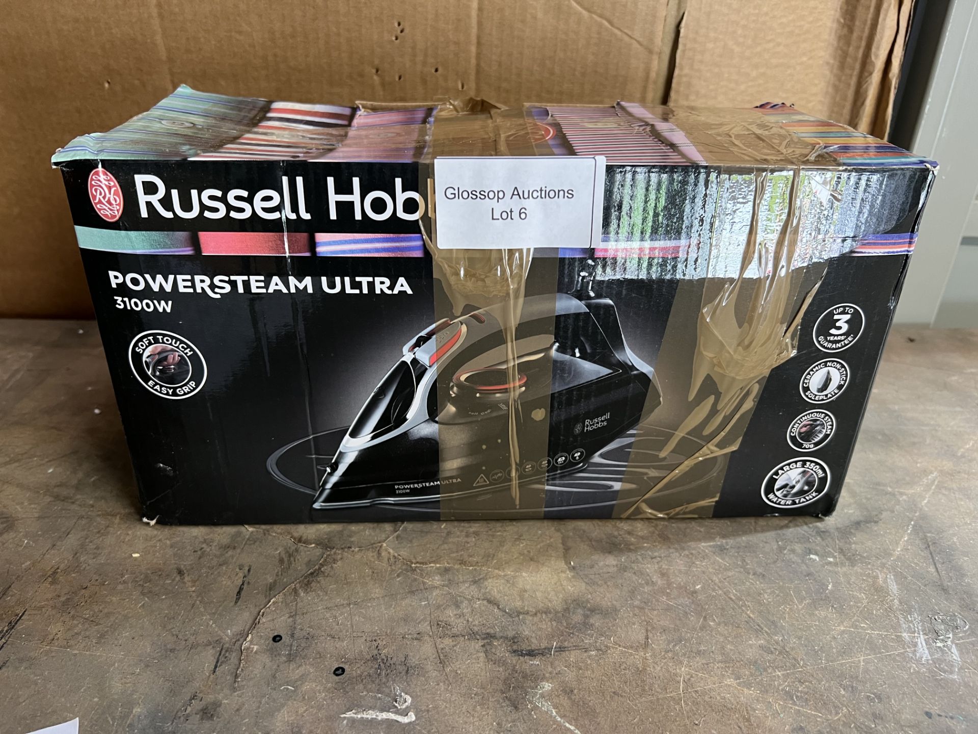 Russell Hobbs Powersteam Ultra 3100 W Vertical Steam Iron. RRP £50.00 - GRADE U