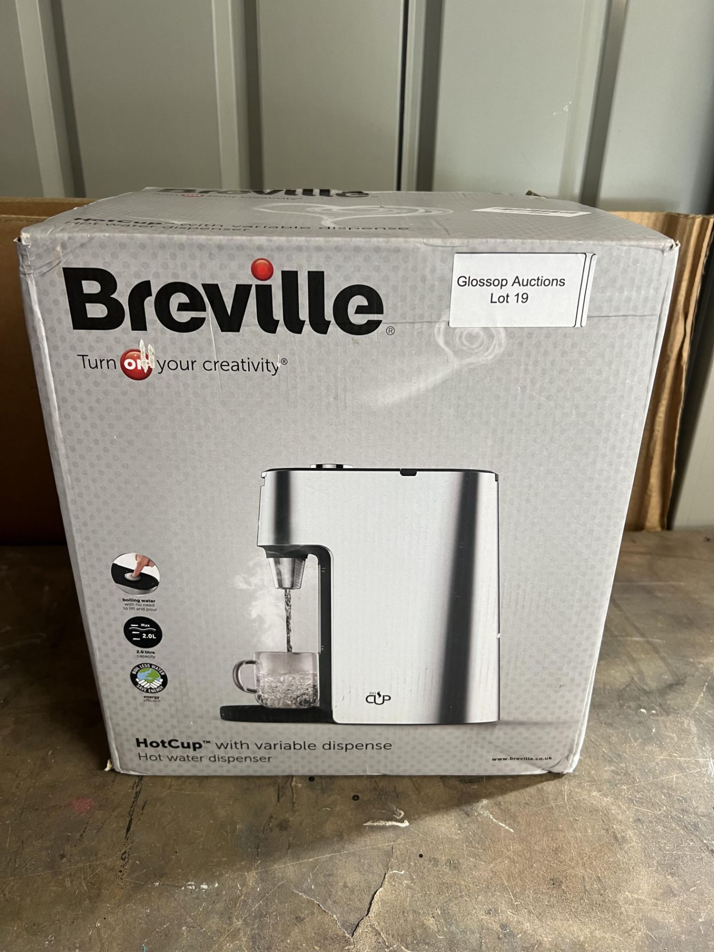 Breville VKT111 HotCup Hot Water Dispenser. RRP £69.99 - GRADE U