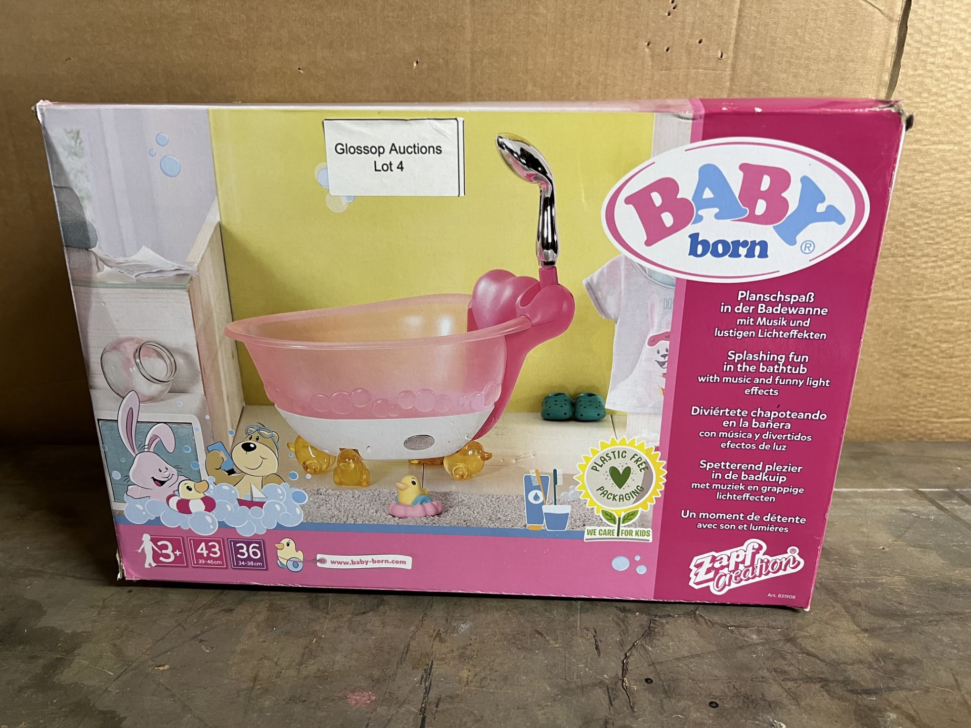 BABY Born 515 831908 EA Bath Bathtub, Colourful. RRP £40.00 - GRADE U