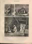 Famine & Distress West of Ireland Galway 1880 Antique Newspaper