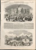 Opening Liverpool Birkenhead Docks & Park Antique 1847 Newspaper.