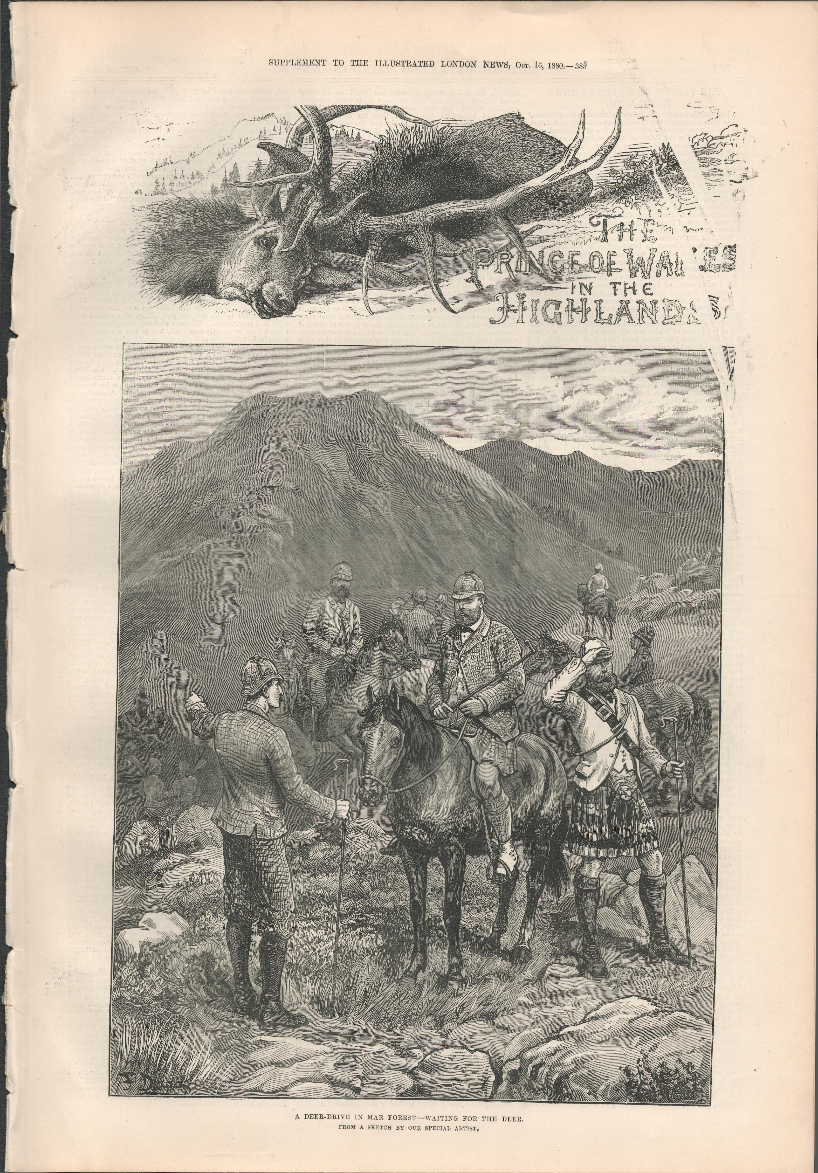 Queen Victoria Visit the Highlands The Scottish Reel Antique 1880 - Image 3 of 3