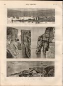 Victorian Views Shetland Scotland Antique 1880 Newspaper