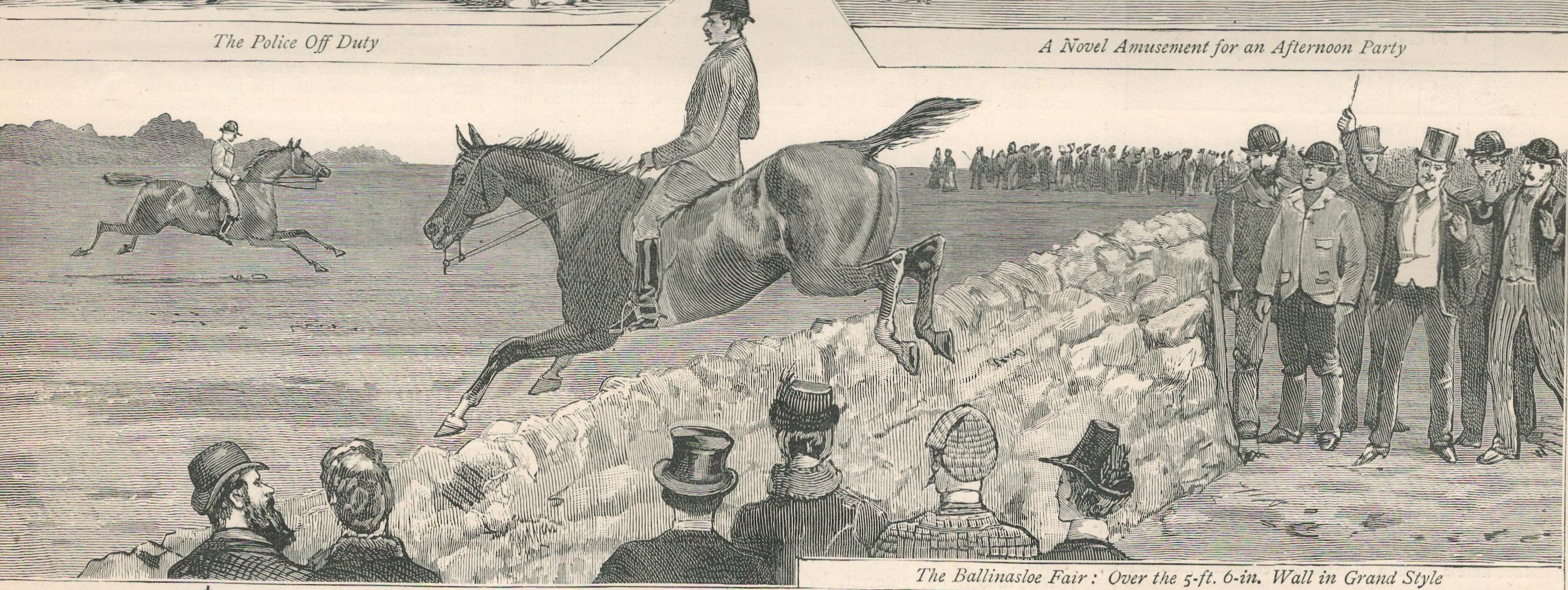 Pilgrimage to St Kevins Well Galway, Ballinasloe Fair 1887 Newspaper - Image 4 of 6
