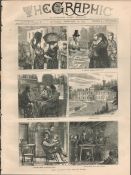 The Lock-Out South Wales Victorian Antique 1875 Newspaper