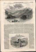 Royal Tour to The Lakes Of Killarney 1849 Antique Newspaper.