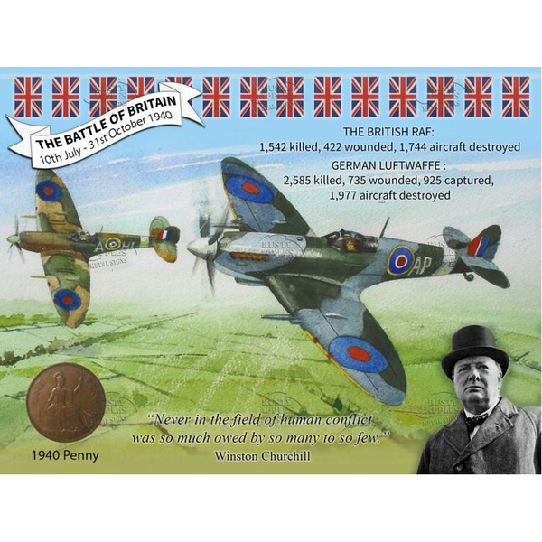 Ww2 The Battle Of Britain Spitfire Original Penny Gift Set