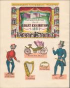 Double Sided Guinness Illustration Page 1951 "The Great Exhibition"A Genuine Double Sided