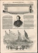 Opening Of Nore Viaduct Waterford & Kilkenny Railway 1850 Newspaper