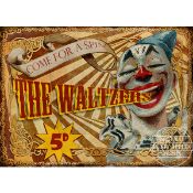 Reproduction Fairground Rides & Stalls Metal Sign "The Waltzers"Vintage Reproduction Designed