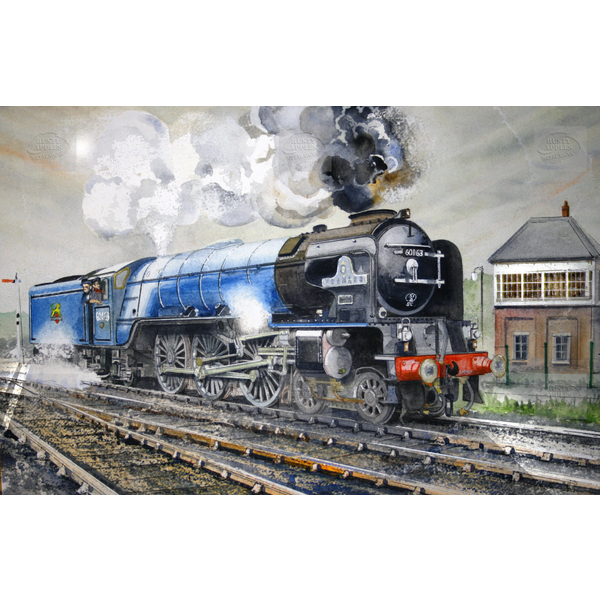 60163 Tornado Steam Train Metal Wall Art