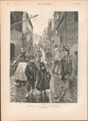 Sketches Of Ireland Street Lane Cork, Galway Characters 1888