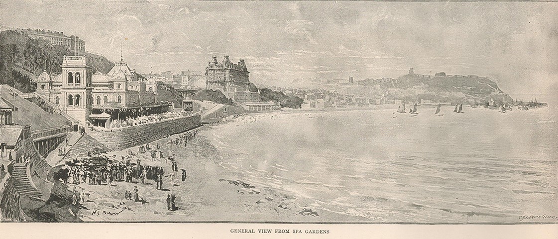 1880 Victorian View Scarborough Landmarks - Image 4 of 6