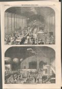 Victorian Candle Making London Factory Antique 1849 Newspaper