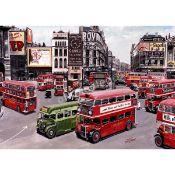 Reproduction Large Trams & Buses Metal Sign "London Piccadilly Circus"Reproduction Large Trams &